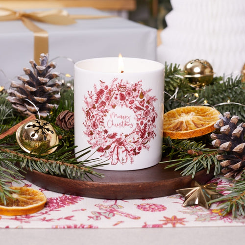 Christmas Wreath Luxury Christmas Candle