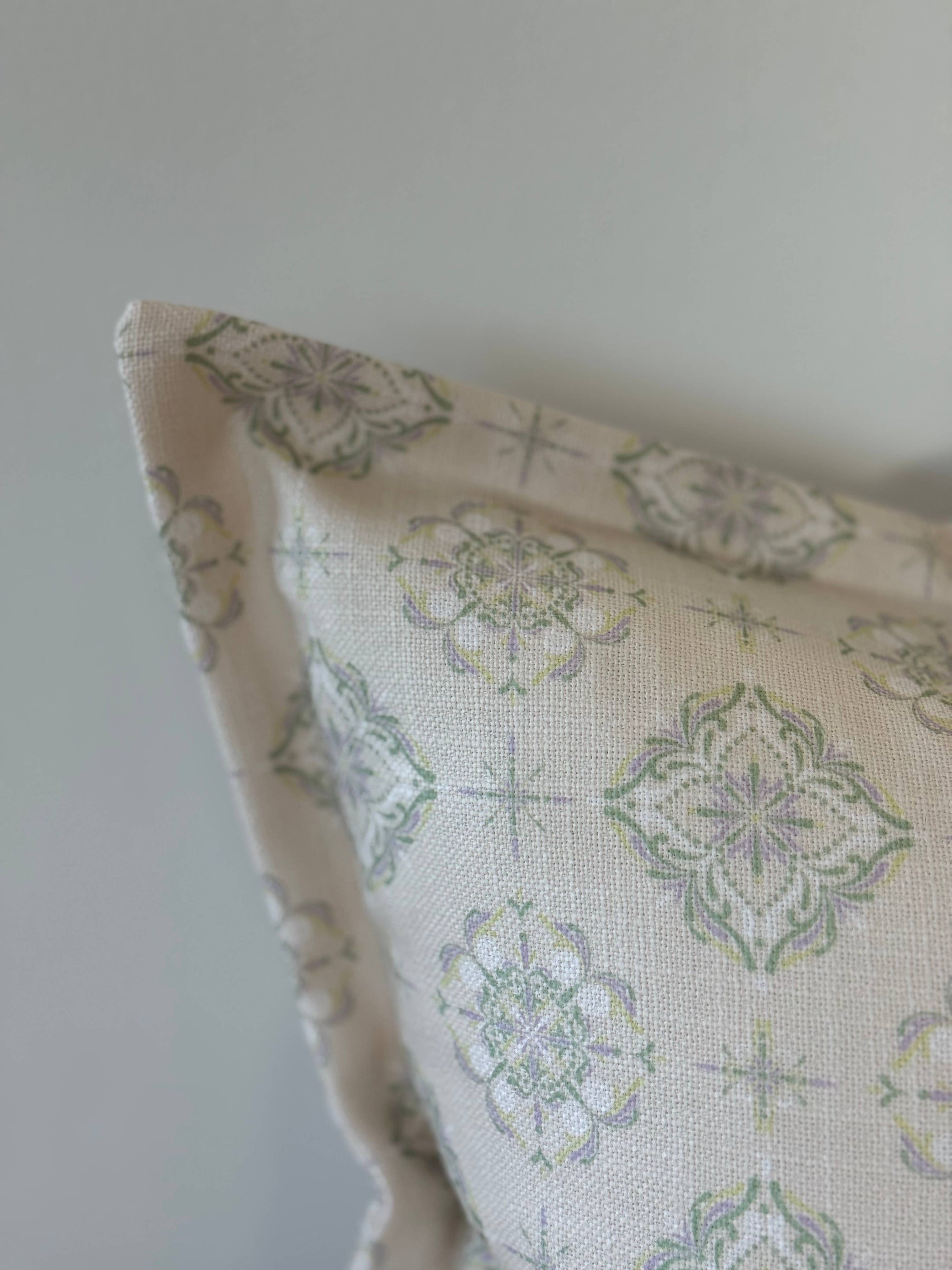 Orla Sage Print Flanged Edge Cushion Cover