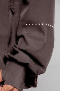 Lightweight Shell Track Oversized Jacket - in Blush and Clay