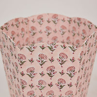 Block Printed Waste Paper Basket ~ in 3 pretty patterns