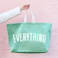 Everything Really Big Bag ~ in Forest Green, Peach, Sea Glass, Midnight or Pink