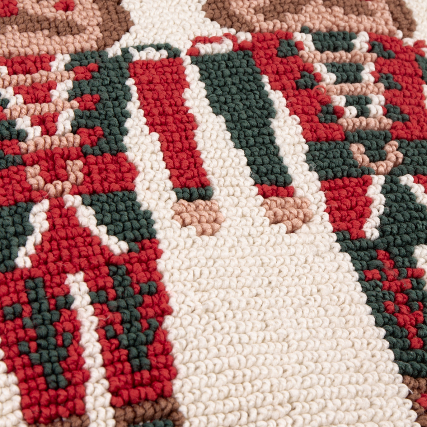 Nutcracker Trio Tufted Multicolour Cushion