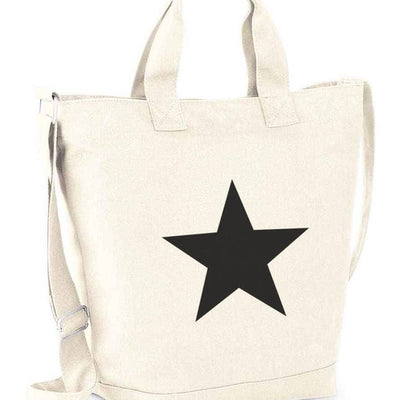 Book Bag with Shoulder Strap ~ in Natural, Grey or Black