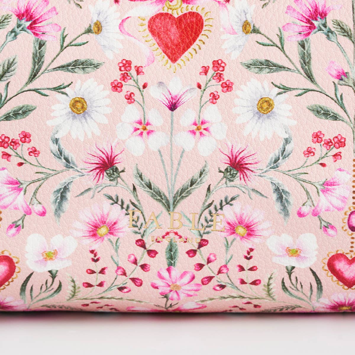 Floral Heart Pink Purse