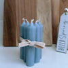 Bundle of Short Dinner Candles – pack of 6 in Pink, Lemon, Blue or White