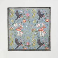 Fable Into the Woods Square Scarf - Teal