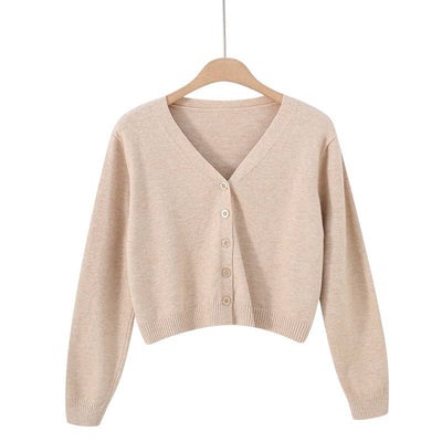 V Neck Cardigan in Cream or Stone