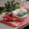 Christmas Pure Linen Napkins ~ Set of Two
