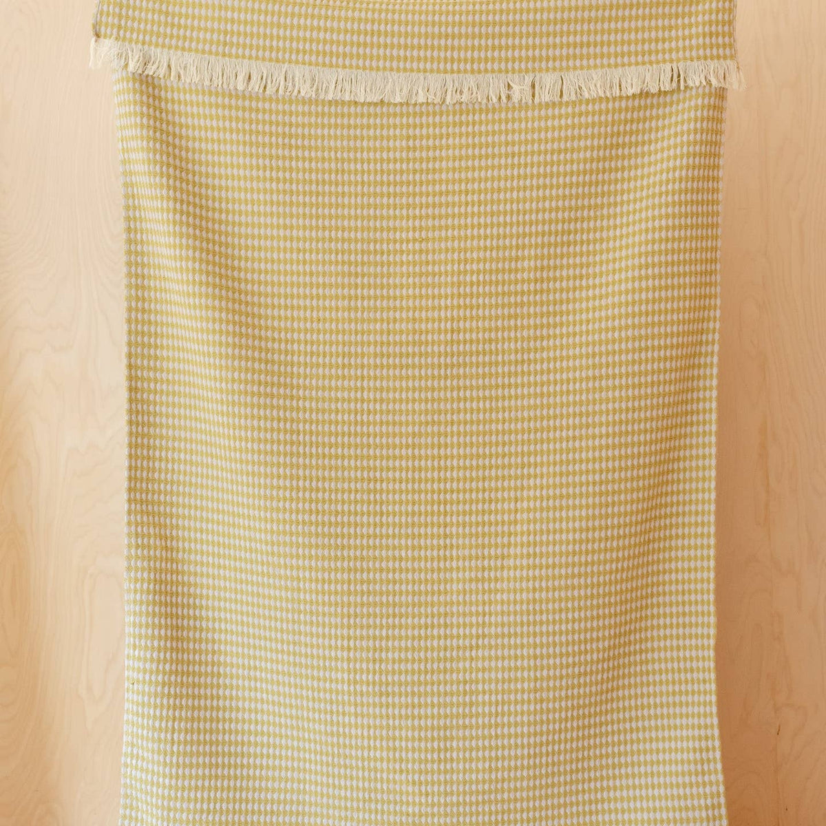 Cotton Throw in Olive Argyle