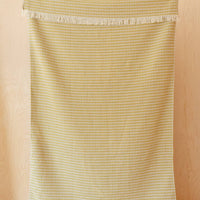 Cotton Throw in Olive Argyle