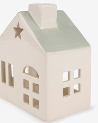 Ceramic Tea Light House in 2 sizes