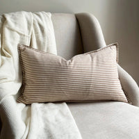 Darcy Brown Stripe Cushion