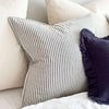 Darcy Navy Stripe Cushion
