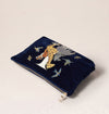 Alphabet Navy Everyday Pouch - choose your initial