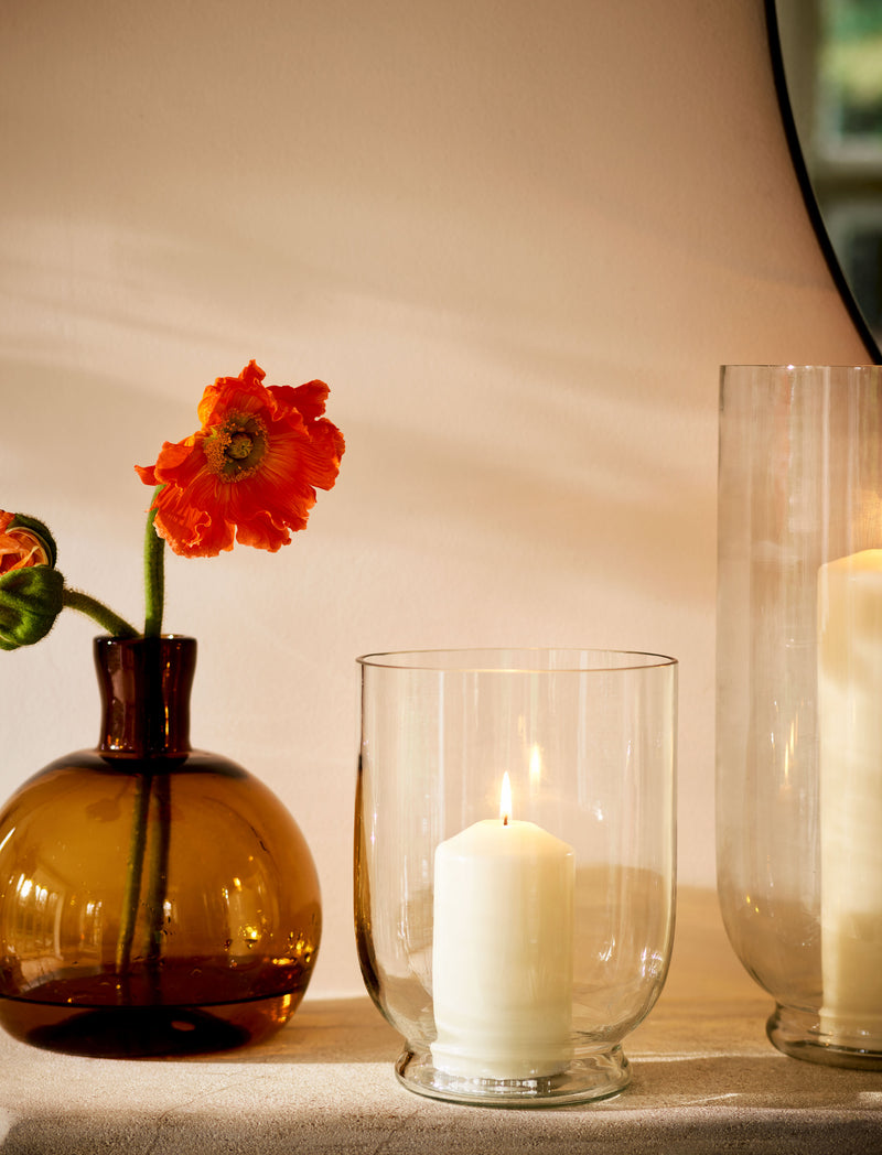 Ashton Hurricane Vase Glass