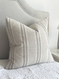 Ella Oatmeal Stripe Cushion