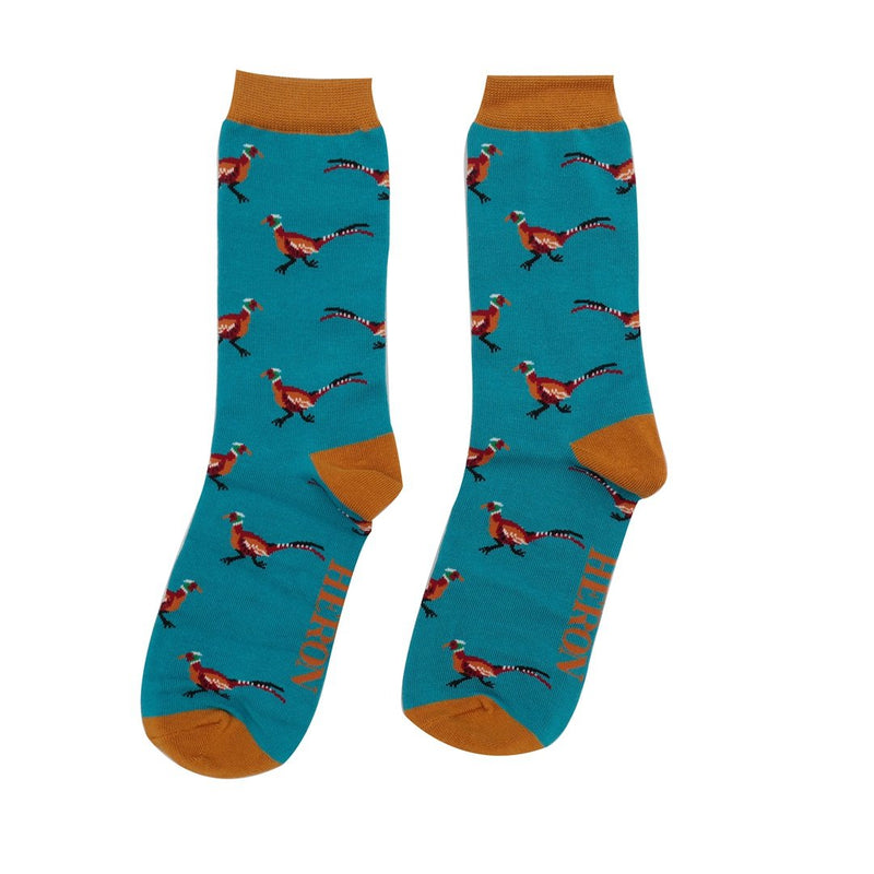 Mr Heron Pheasants Socks Box – 3 pairs