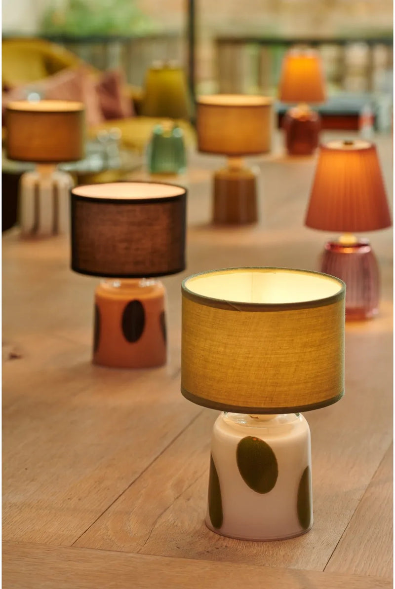 Pixie Green Polka Dot Rechargeable Lamp