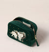 Baby Elephant Make-up Bag in Forest Green