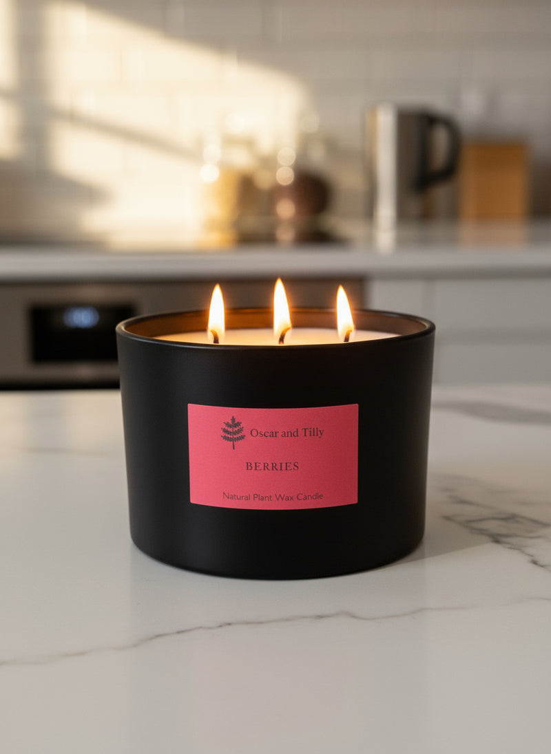 Winter Berries 3 Wick Candle