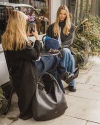 Black Eva Oversized Hobo Tote Bag