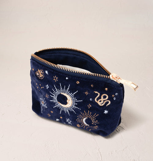 Boho Mysticism Coin Purse Ink Blue