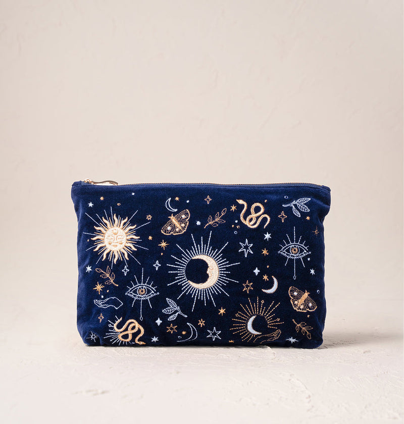 Boho Mysticism Everyday Pouch Ink Blue