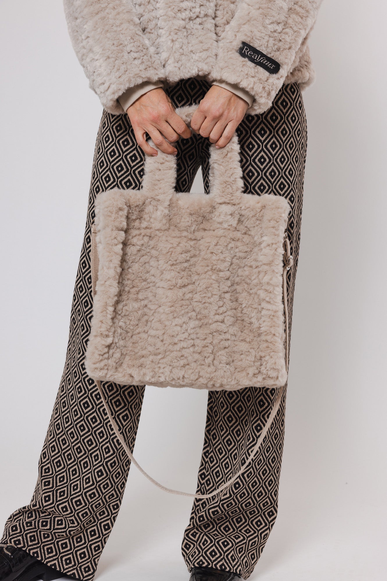 Brax Faux Fur Shopper Bag