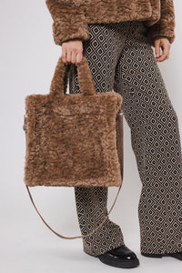 Brax Faux Fur Shopper Bag