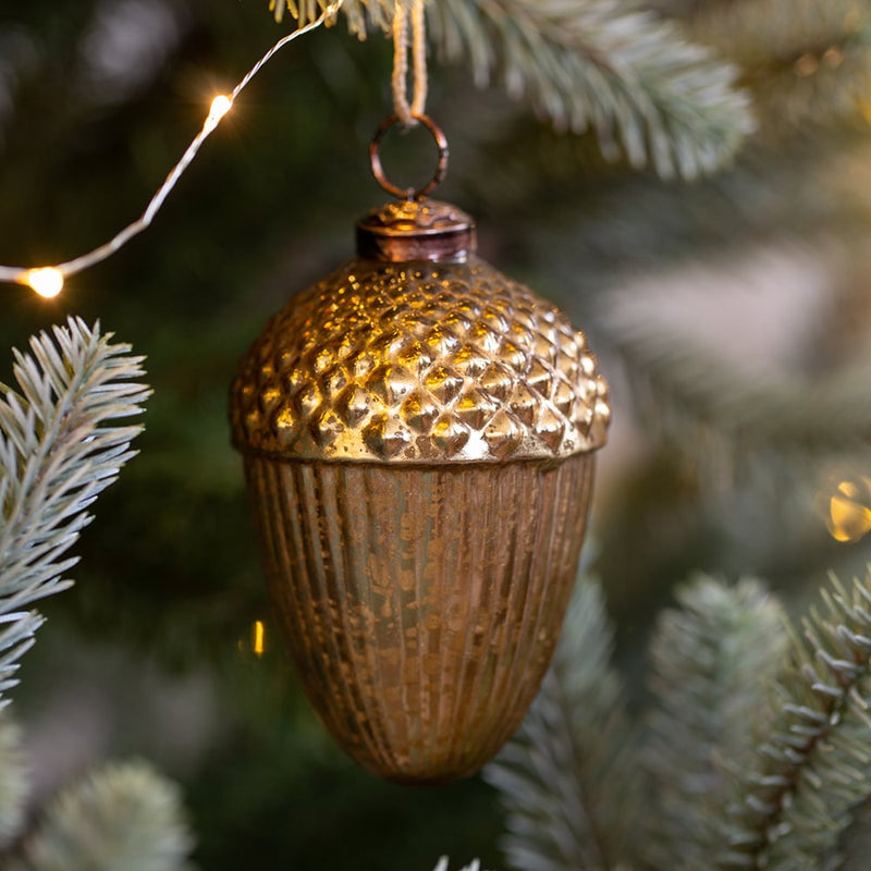 Large Acorn Gold Decoration