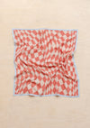 Cotton Square Checkerboard Scarf ~ in Black, Apricot, Blue or Lilac