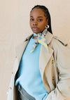 Cotton Square Checkerboard Scarf ~ in Black, Apricot, Blue or Lilac