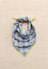 Cotton Square Checkerboard Scarf ~ in Black, Apricot, Blue or Lilac