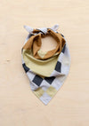 Cotton Square Checkerboard Scarf ~ in Black, Apricot, Blue or Lilac