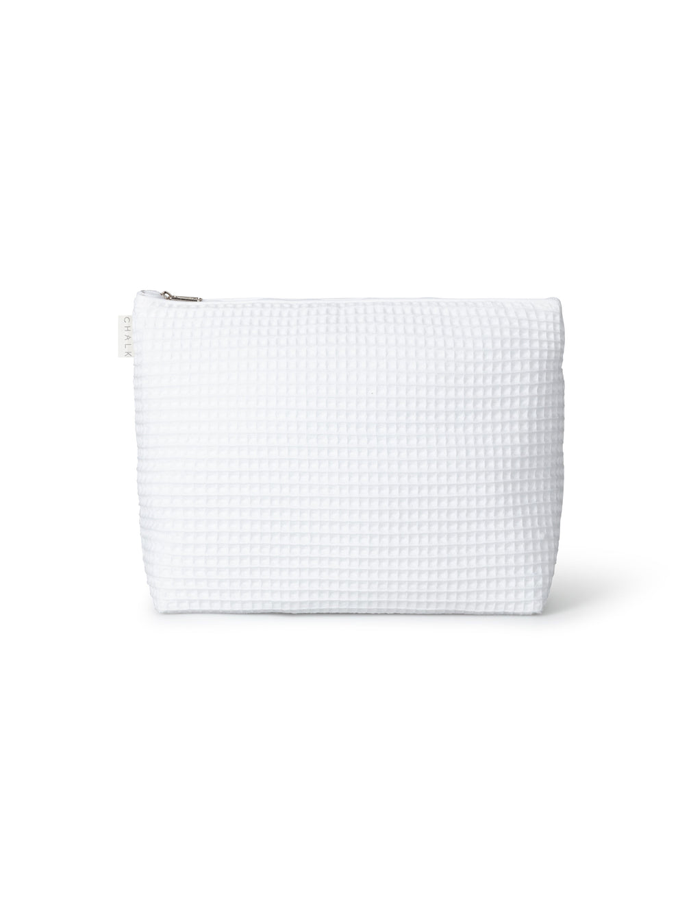 Waffle Cosmetic Bag ~ White - 2 sizes