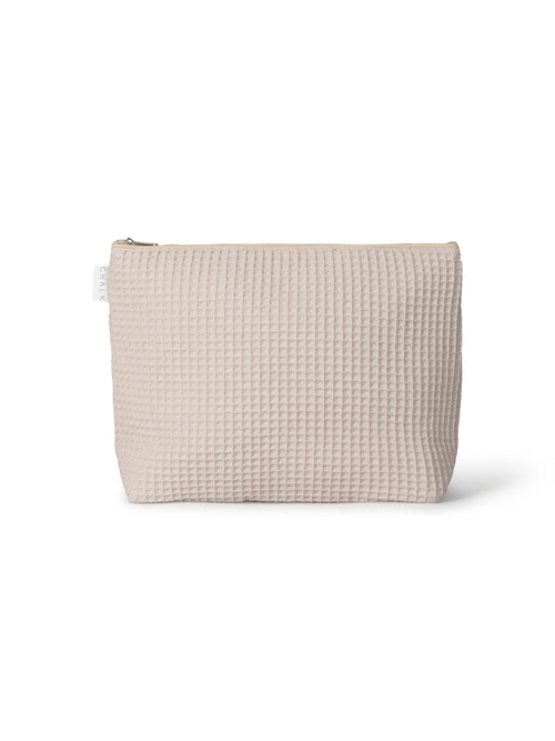 Stone waffle washbag large