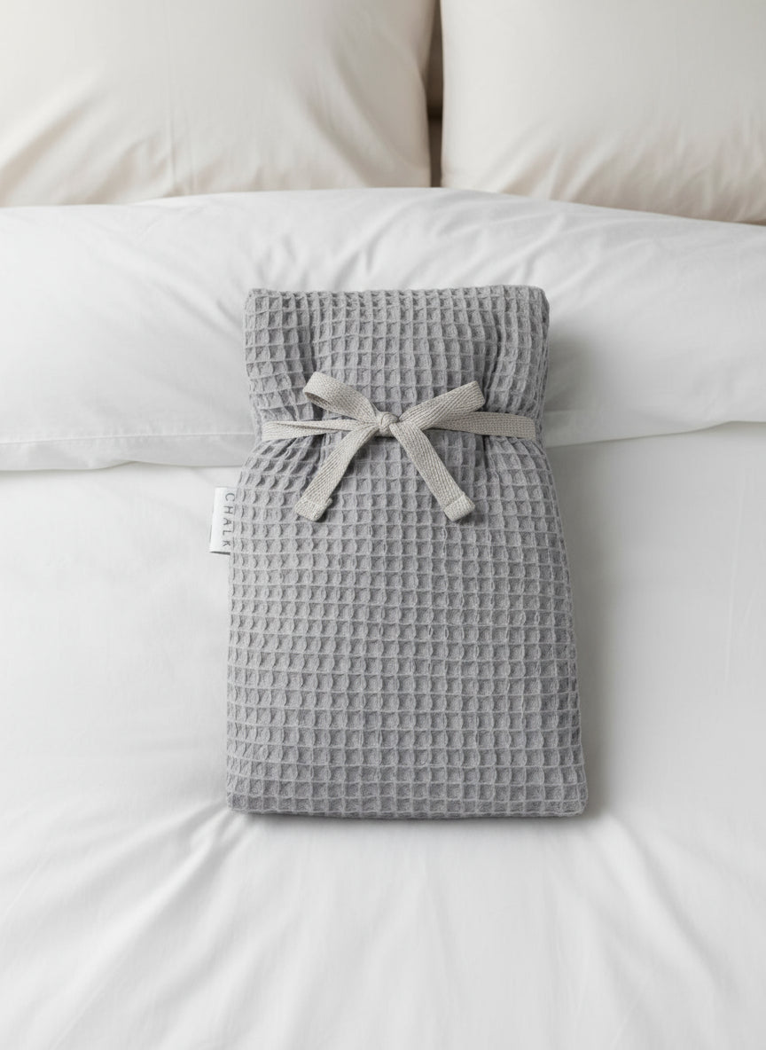 Bailey Mini Hot Water Bottle - Light Grey