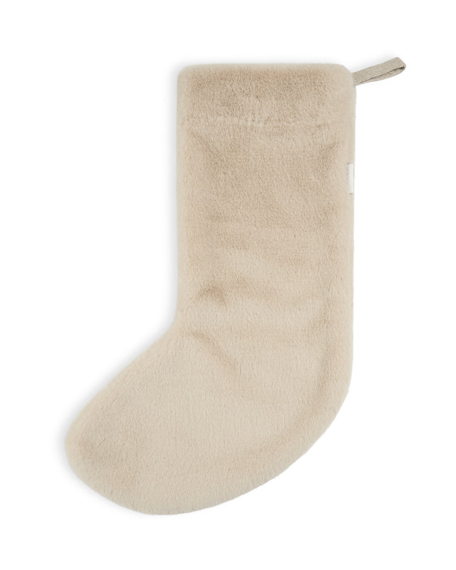 Flat Fur Christmas Stocking ~ In Ivory or Labrador