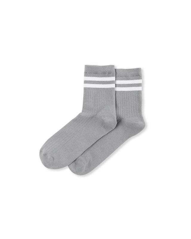 Bamboo Ankle Socks - Navy, Grey or White Stripe