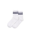 Bamboo Ankle Socks - Navy, Grey or White Stripe