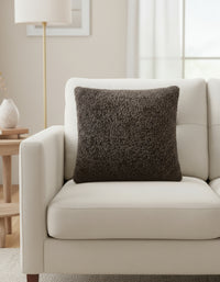 Jasper Square Curly Cushion Cover in Cocoa