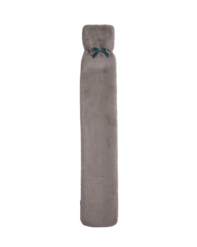 Luxury Fur Hot Water Bottle | Taupe