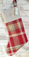 Hand-sewn Red Christmas Stocking