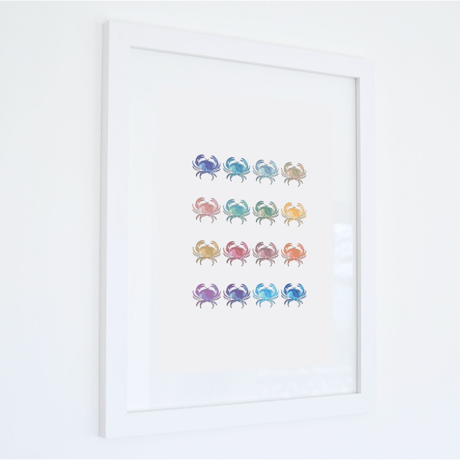 Chromatic Crab Collection - Watercolour Print