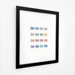 Chromatic Crab Collection - Watercolour Print