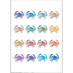 Chromatic Crab Collection - Watercolour Print