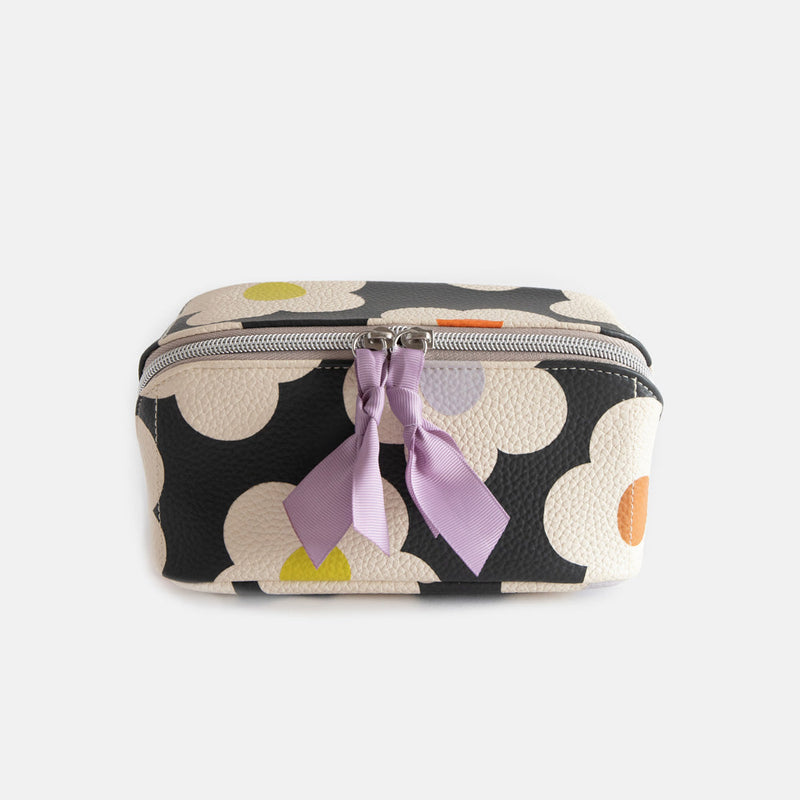 Multi Flower Charcoal Make Up Bag Organiser
