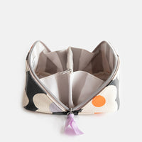 Multi Flower Charcoal Make Up Bag Organiser