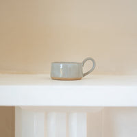 Stoneware Tealight Cup ~ in Eggshell or Forest Green