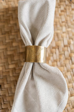 Brass Fern Napkin Ring Set of 4